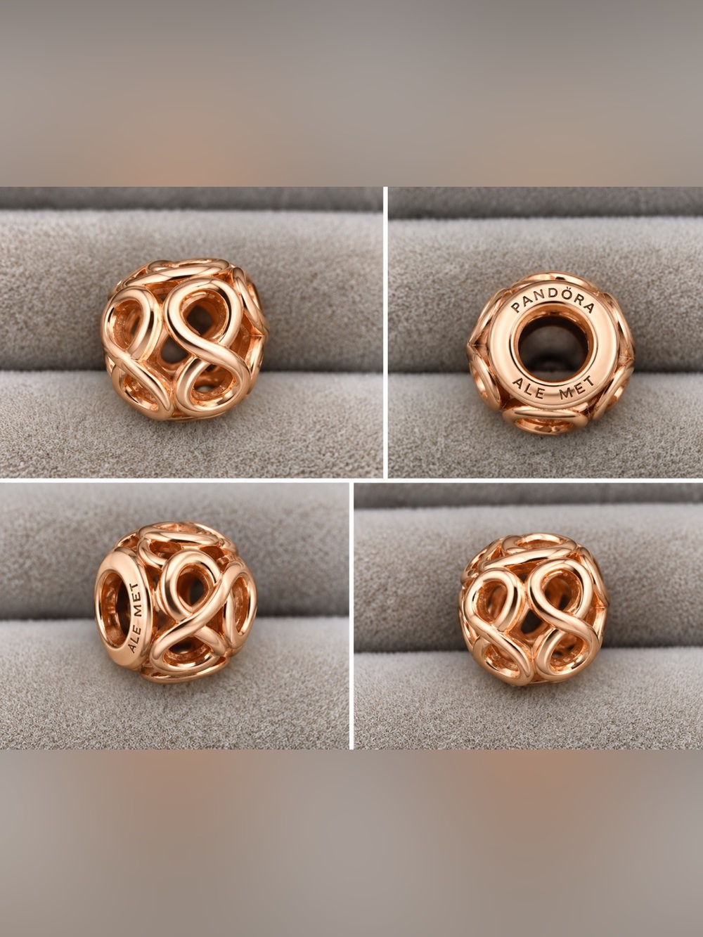 Pandora Rose Gold Infinite Shine Charm